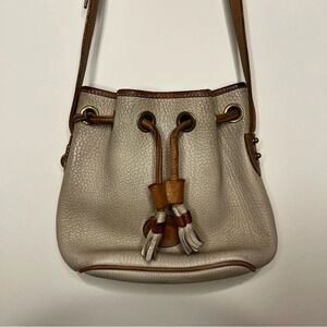 VTG DOONEY & BOURKE Pebbled Leather Bucket Bag Satchel